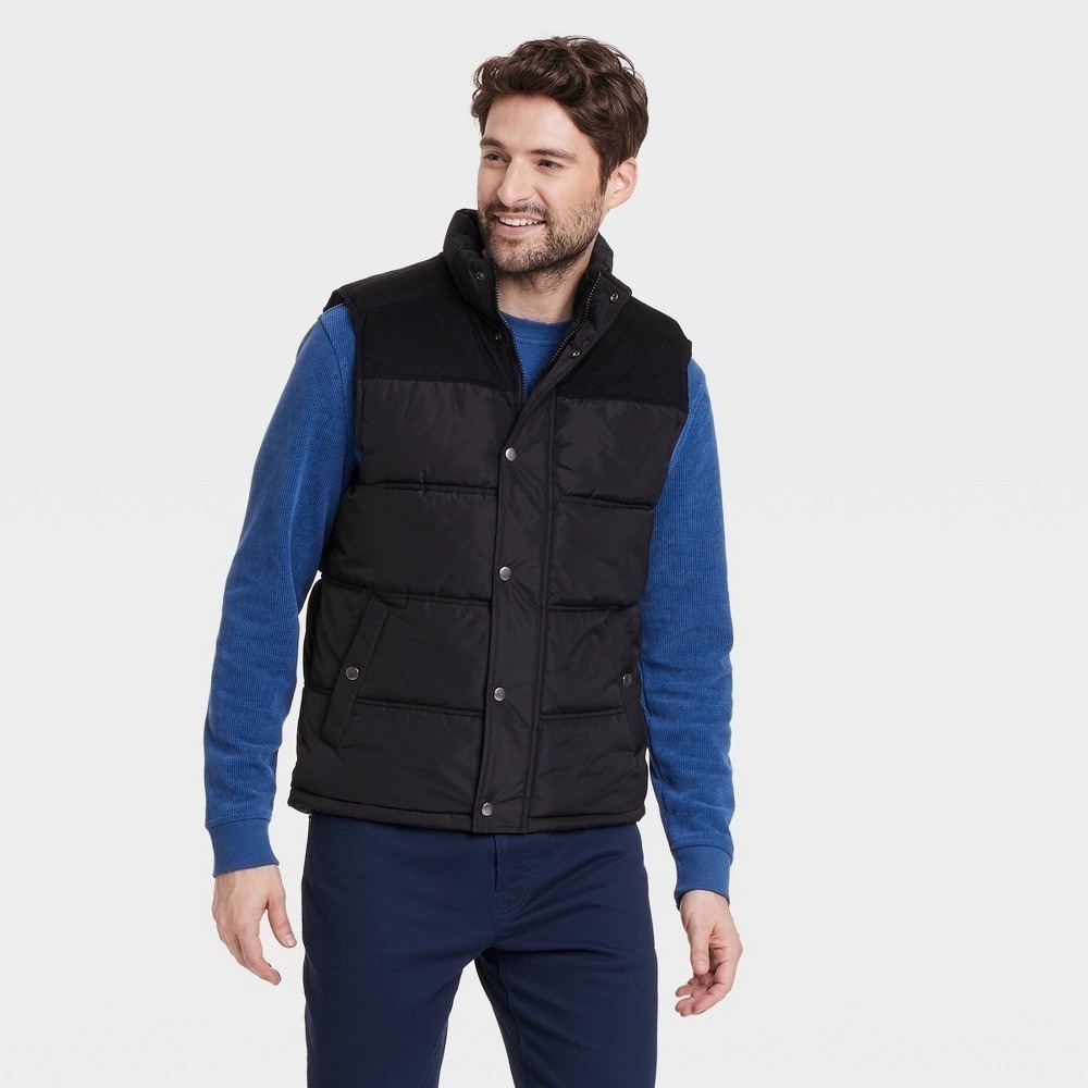 Goodfellow & Co‎ Black Puffer Vest Men's Small NWT